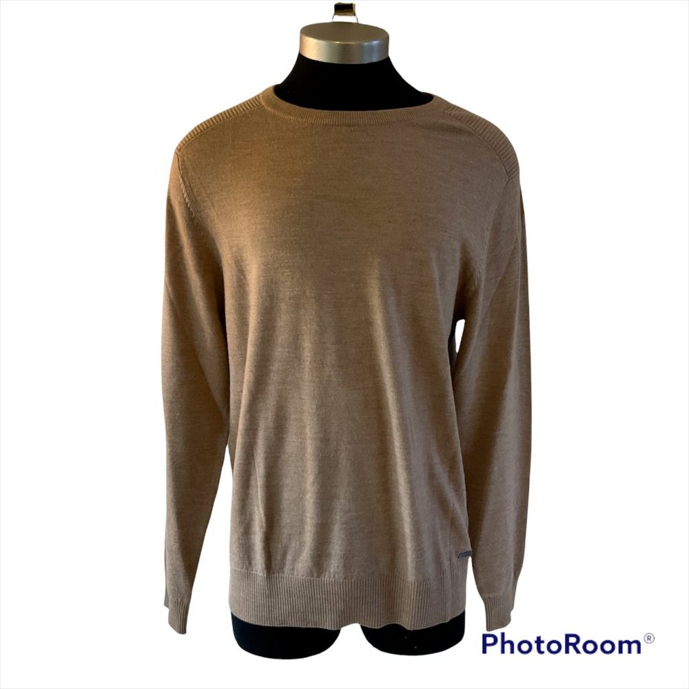 Rodd & Gunn Mens Hawtrey Knit Camel Sweater Crew Neck Wool Pullover Size M NWT